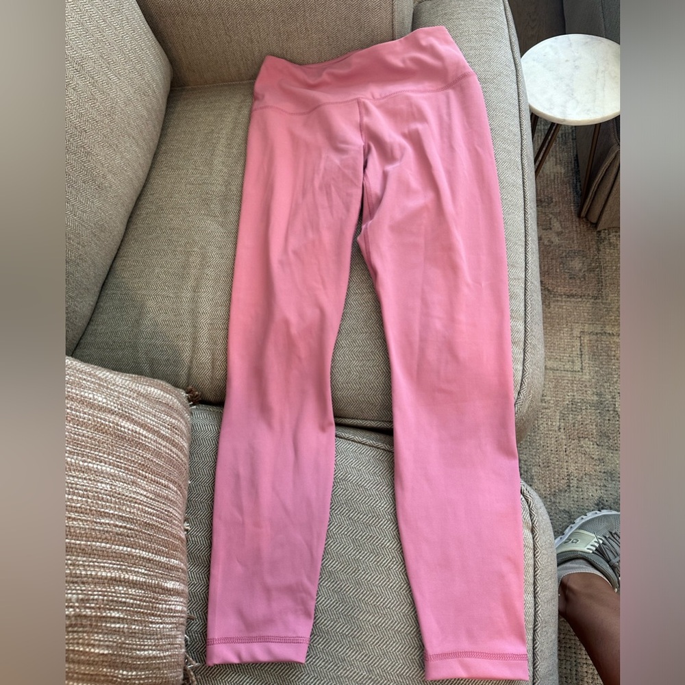 90 degrees by reflex pink ankle leggings size small NWOT